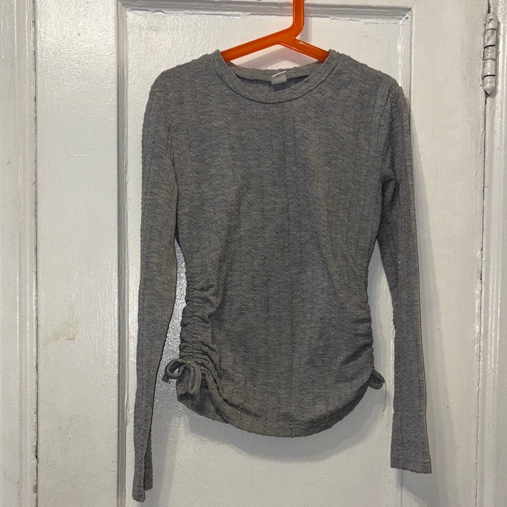 SHEIN Gray Long Sleeve Kids Top